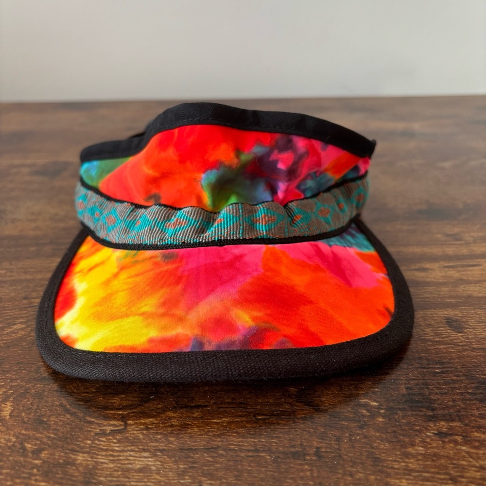 Vintage KAVU Synthetic Strapvisor Tie Dye Visor